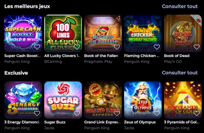 HighFly Casino Jeux